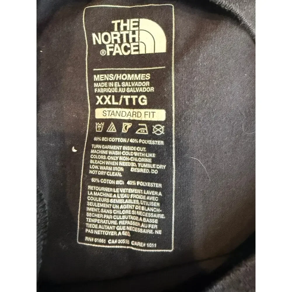 The North Face XXL Floral Box Logo Graphic tee Charcoal Streetwear